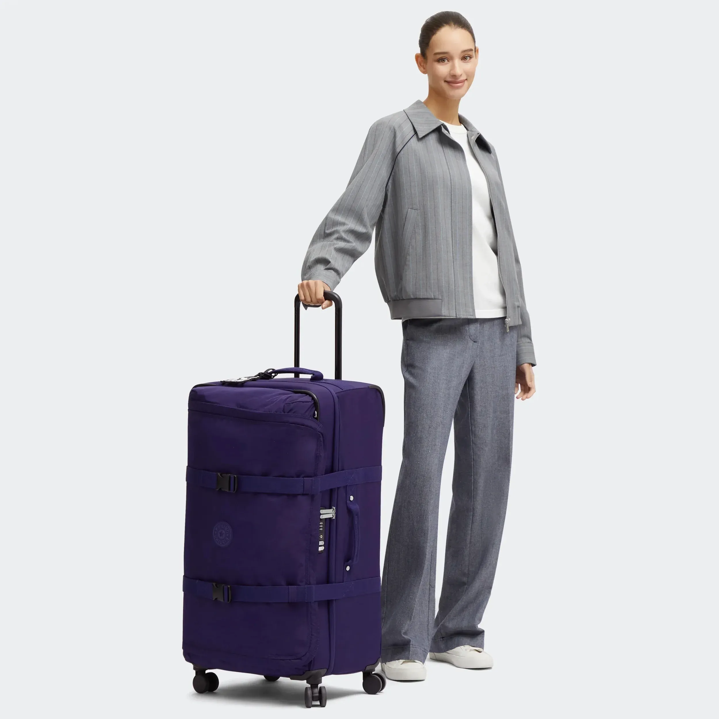 Valise souple grande à roulettes