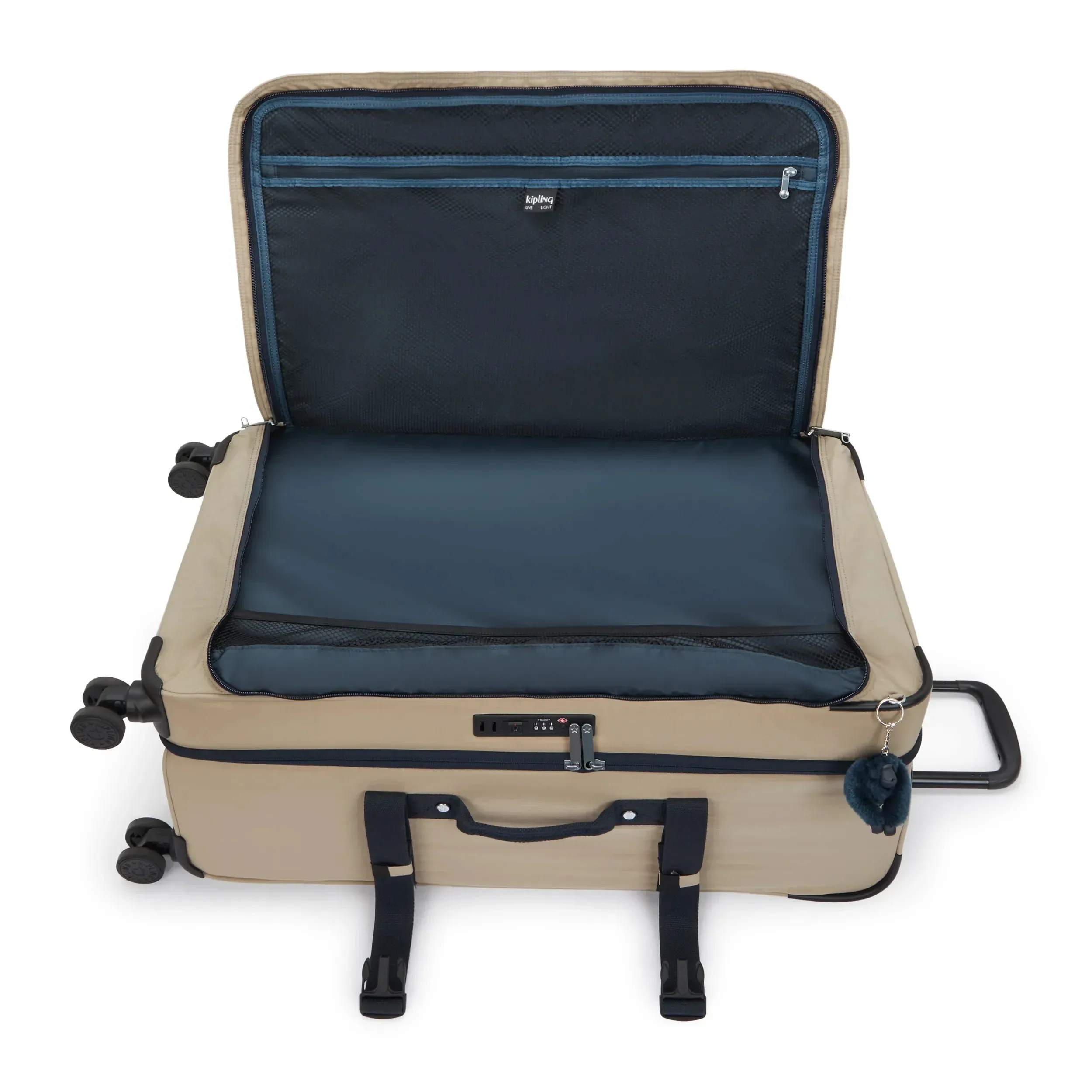 Valise souple spacieuse à roulettes