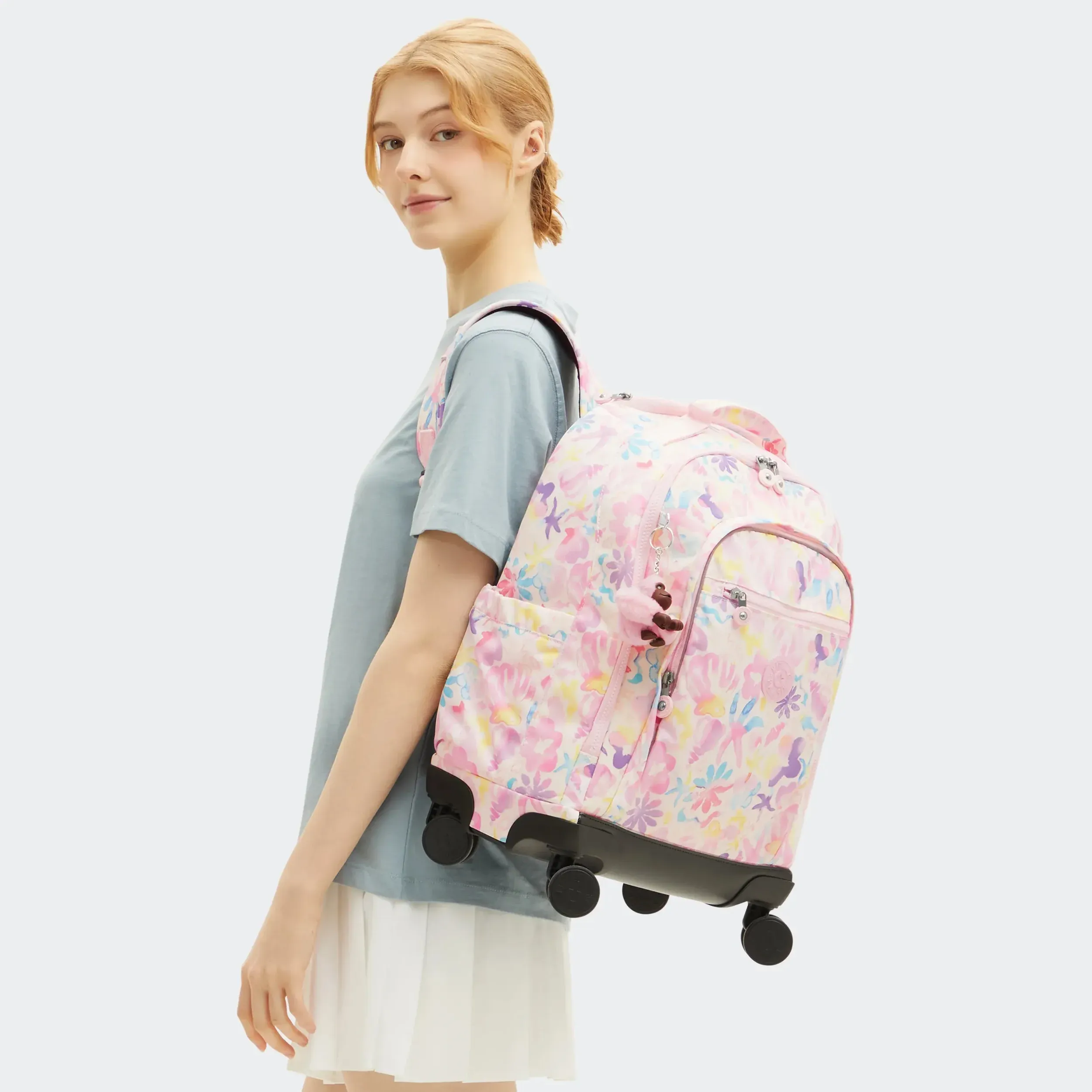 Nouveau sac à dos à roulettes imprimé 15" Zea